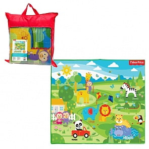 Коврик игровой Fisher Price для малышей в сумке (1Toy, Т11343)