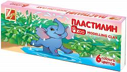 Пластилин – Зоо, 6 цветов, 81 г (Луч, 19С1271-08) - миниатюра