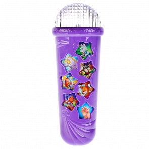 Развивающий микрофон, 14 колыбельных и песен из мультфильмов, свет и звук (Умка, HT770A)