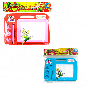 Доска для рисования двусторонняя из серии Ну Погоди 15 х 11 см, 4 цвета (1toy, Т52226)