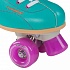 Ролики Rollschuh Roller Disco, размер 40, зелено-фиолетовые  - миниатюра №1