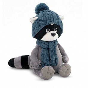 Мягкая игрушка - Енотик Дэнни: Зимняя прогулка, 20 см. из серии Life (Orange, OS694/20)