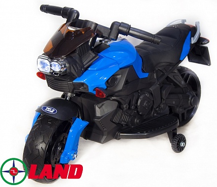 Детский электромотобайк ToyLand Moto JC 918 синего цвета