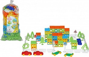 Конструктор – Построй свой город, 224 элемента (Полесье, 53756)