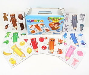 Пазл-игра для детей - Цвета, 40 элементов (Десятое королевство, 02639ДК)