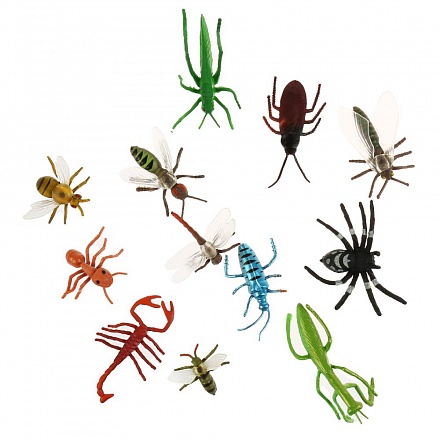 Фигурки пластизоль из серии Рассказы о животных - Насекомые и жуки  