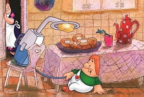 Макси Паззл "Малыш и Карлсон" Союзмультфильм 24 элементов (Origami, 10901or) 