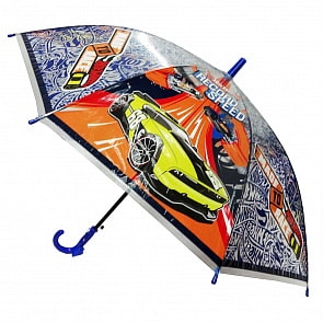 Детский зонт со свистком - Hot wheels, прозрачный, 50 см (Играем Вместе, UM45T-HWS)