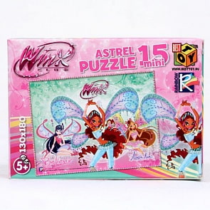 Мини-пазл Винкс, 15 элементов (Astrel, 8420) Мини-пазл Винкс, 15 элементов (Astrel, 8420)