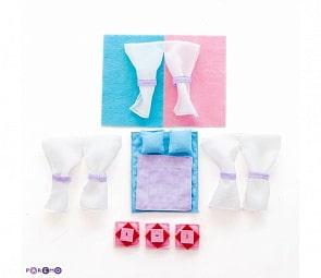 Набор текстиля для серии закрытых домиков - Анастасия (Paremo, PDA115)