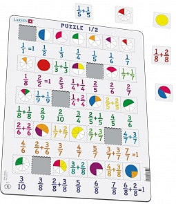 Пазл 1/2 – Математика, 35 деталей (Larsen, AR5k)