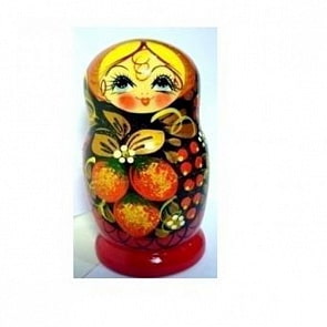 Матрешка 5 в 1, большая - Ягодки, Эскиз 01, Клубничка (Техпроект, М05160201)