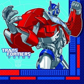 Салфетка - Трансформеры 33 см, 16 штук (Amscan, 1502-1318)