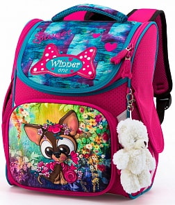 Ранец Winner One 2037 с брелоком мишка (Winner, 2037)