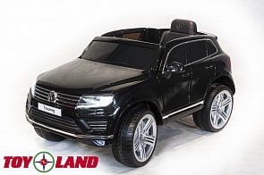 Электромобиль - Volkswagen Touareg, черный, свет и звук (Toyland, DKF666_черный)
