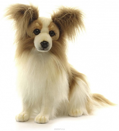 Мягкая игрушка – Собака породы папийон. 41 см 