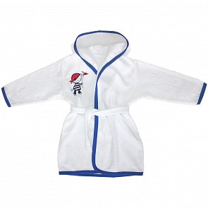 Халатик махровый Золотой Гусь - Морские котята, синий, размер 74 (Золотой гусь, ЗГ-7297_74)