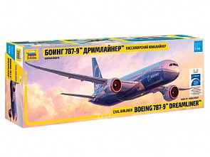 Сборная модель - Самолёт - Боинг 787-9 (ZVEZDA, 7021з)