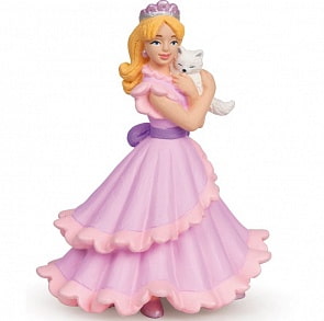 Фигурка - Принцесса с кошкой, 7 х 10 х 8 см. (Papo, 39010_papo)