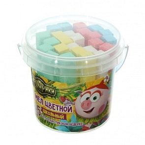 Мел цветной - Смешарики, 25 штук в ведерке (Centrum, 87198)