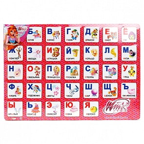 Деревянная рамка-вкладыш «Winx» алфавит (Играем вместе, AL-WINXsim)