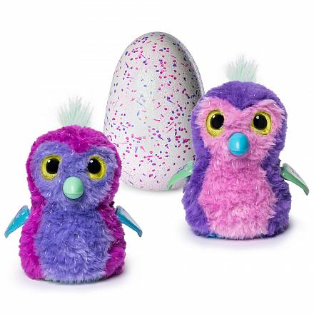 Интерактивный питомец Hatchimals Glittering Garden – Блестящий пингвинчик, свет и звук 