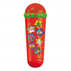 Караоке новогоднее - 14 веселых песенок, красный (Азбукварик, 08012-3)