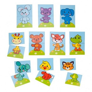 Набор игровых стикеров для купания - Собери картинку. Животные (Жирафики, 939617)