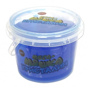 Мега-Мяшка Кристалин, синяя, банка (1Toy, Т11366)