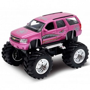 Модель машины 1:34-39 Chevrolet Tahoe Big Wheel Monster (Welly, 47002S)