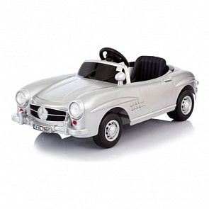 Серебристый детский электромобиль Mersedes 300SL W198 (Jetem, KL-7002F)