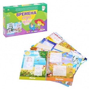 Настольная игра - Первые шаги. Времена года (Рыжий Кот, ПД-6436-no)