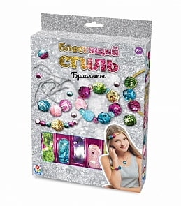Набор для творчества Блестящий стиль - Браслеты (1toy, Т15695)