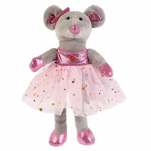 Игрушка мягкая - Мышка балерина маленькая, 14 см (Мульти-пульти, 20132T)