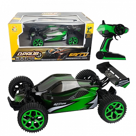 Машина на р/у - Драйв, аккумулятор 6V, 4WD, скорость 20 км/ч, цвет зеленый 
