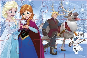 Пазлы мягкие Дисней - Холодное сердце, 12 элементов (Десятое королевство, 03763ДК)