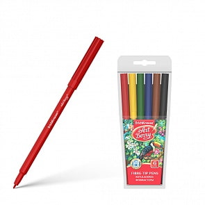 Фломастеры ArtBerry Super Washable, 6 цветов (Erich Krause, 33049) Фломастеры ArtBerry Super Washable, 6 цветов (Erich Krause, 33049)