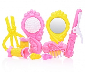 Игровой парикмахерский набор, цветной, 9 предметов в пакете (Нордпласт, 647/2sim)