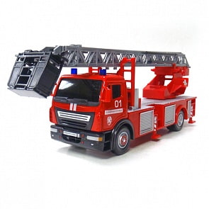 Машина "Технопарк" металлическая, Пожарная, масштаб 1:40 (Технопарк, SB290-064)