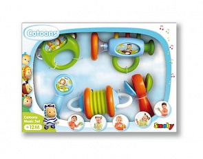 Набор погремушек в виде музыкальных инструментов, 5 штук (Simba, 211328)