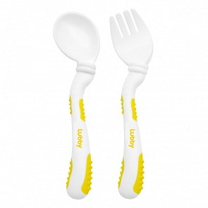 Набор: ложка и вилка - Изогнутая ручка (Lubby, 4517/288/24)