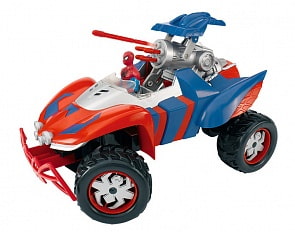 Радиоуправляемое авто - Человек-Паук, стреляющий ракетами (Majorette, 3089825)