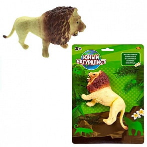 Юный натуралист. Животные - Лев белый, термопластичная резина (ABtoys,  PT-01167)