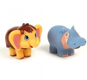 Набор для купания – Мамонтенок и Бегемотиха (Играем вместе, 154R-PVCsim)