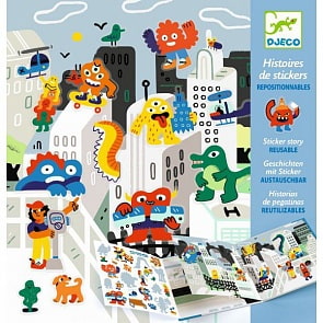 Набор с наклейками - Монстрики (Djeco, 08955)