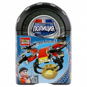 Конструктор Город мастеров - Бандит с квадрокоптером, с фигуркой, 57 деталей (Город мастеров, 3115-LL)