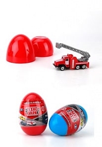 Спецтранспорт 7,5 см в яйце, металлический (Технопарк, SB-15-62)