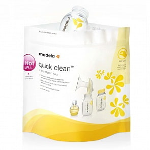 Пакеты для стерилизации в микроволновой печи - Quick Clean, 5 штук (Medela, 008.0065)