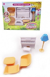 Набор мебели для гостиной из серии Счастливые друзья, 6 предметов (ABtoys, PT-00453)