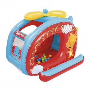 Игровой центр Вертолёт с 25 шариками из серии Fisher Price, размер 137 х 112 х 97 см. (Bestway, бв93502)